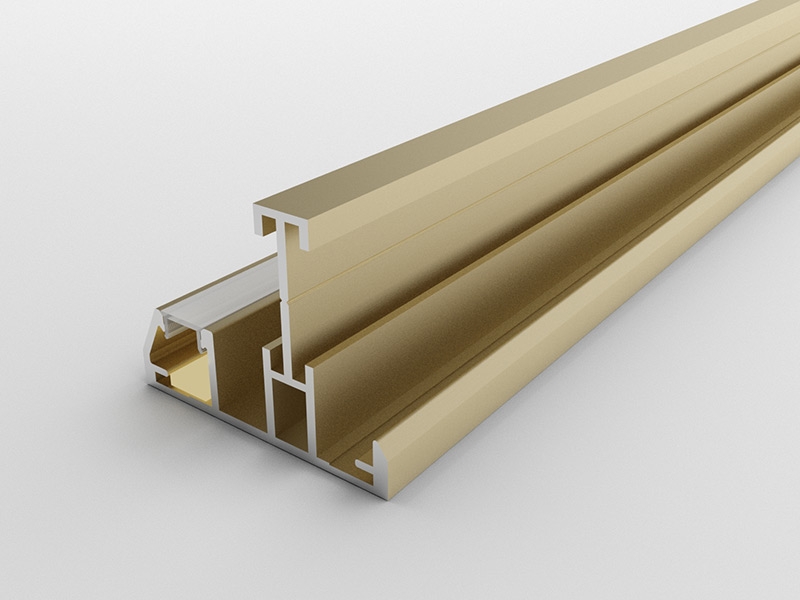 FA-26-1隐形門配線帶燈-拉絲威法金