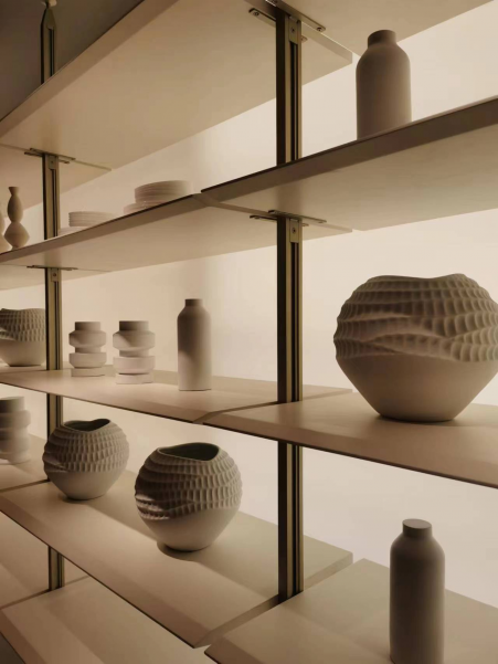 上海開放式鋁層闆置物架